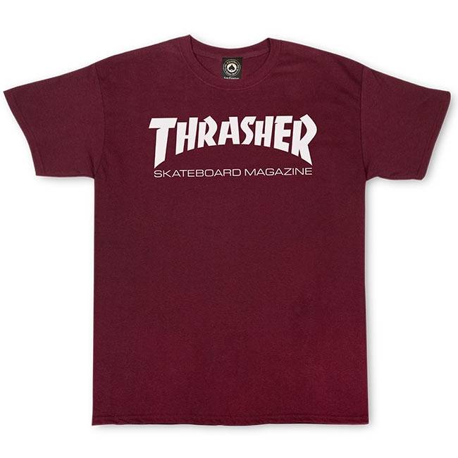 THRASHER Skate mag (maroon) t-shirt