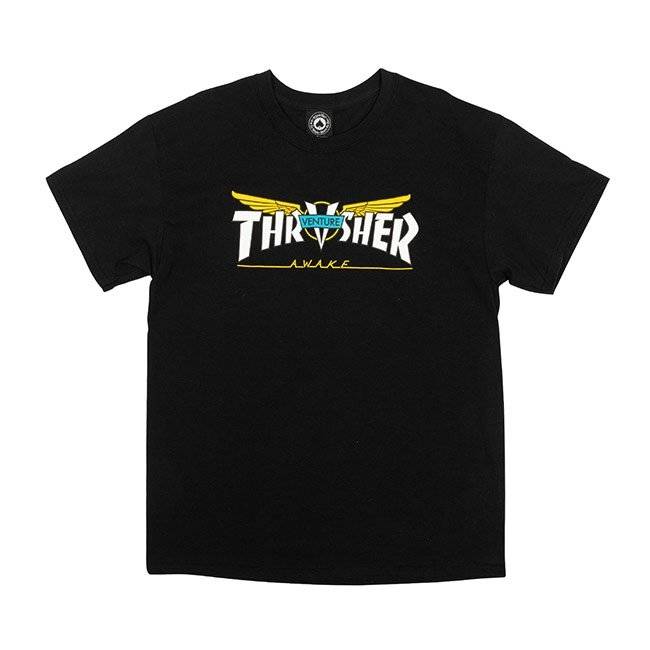 Thrasher x Venture Collab (black) t-shirt