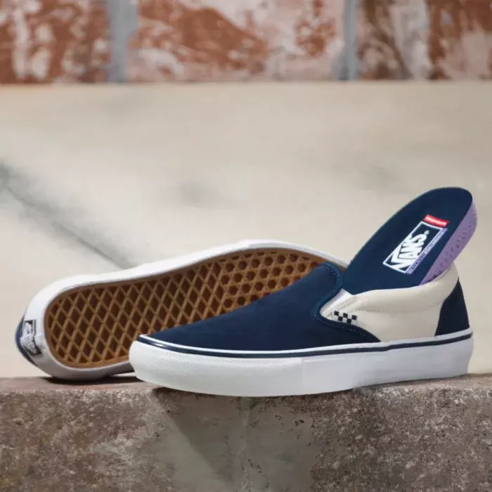 VANS Skate Slip On (dress blue/turtledove) skate shoes