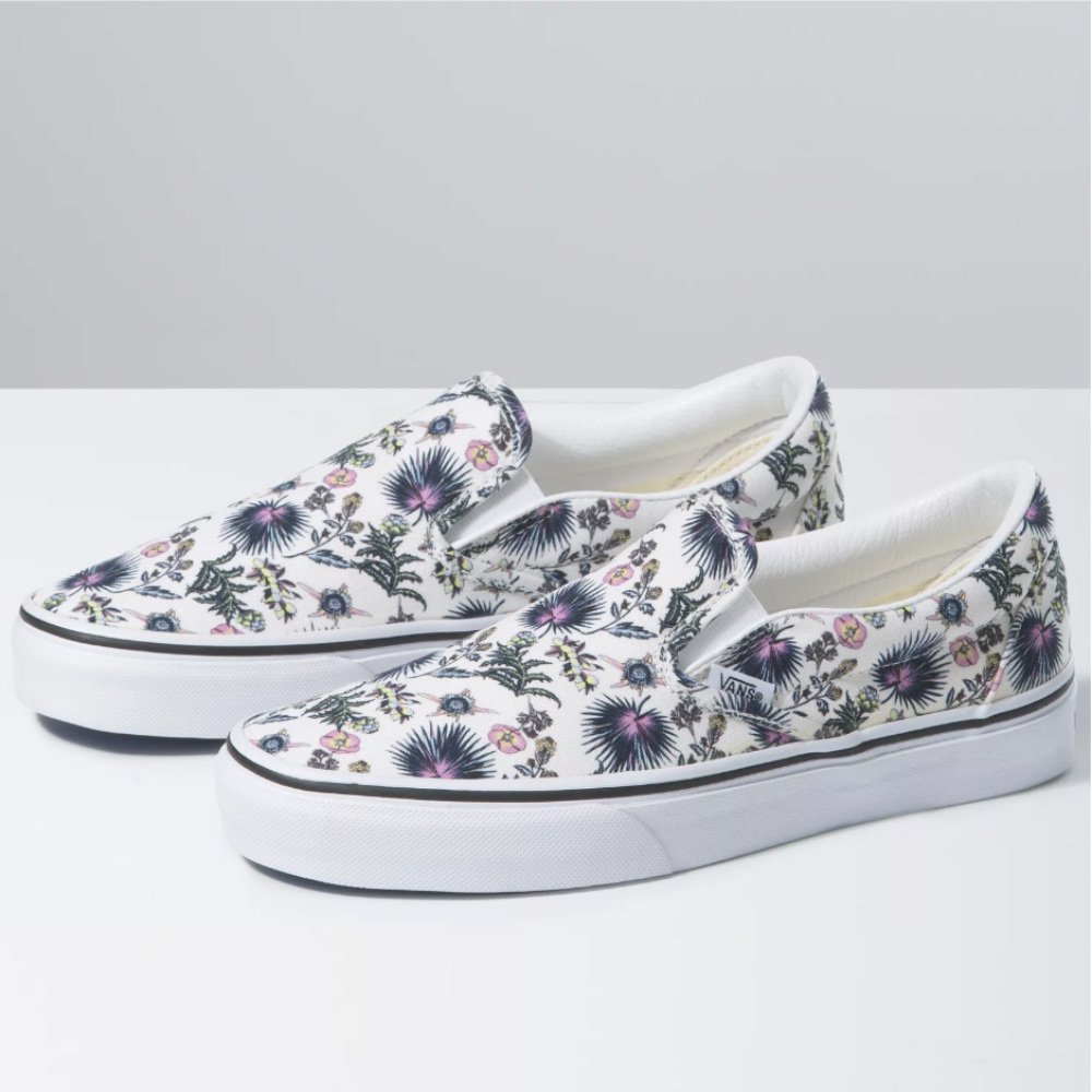 VANS Slip On (paradise floral true white/true white) shoes