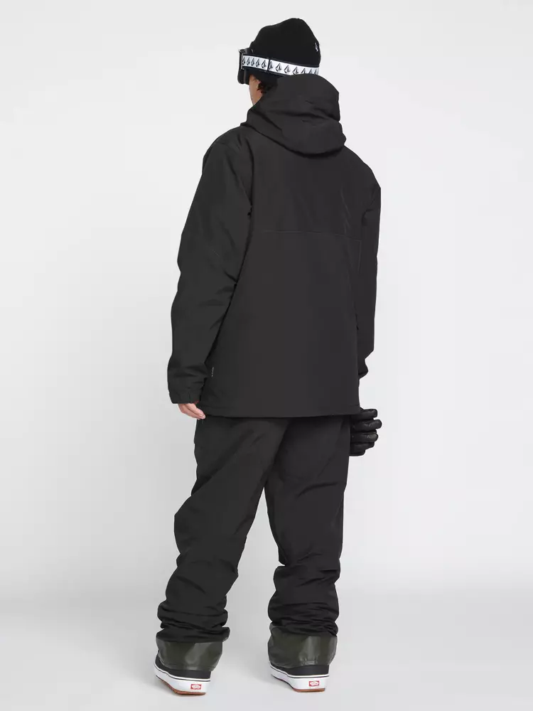 VOLCOM L Insulated Gore Tex black snowboard jacket Clothing