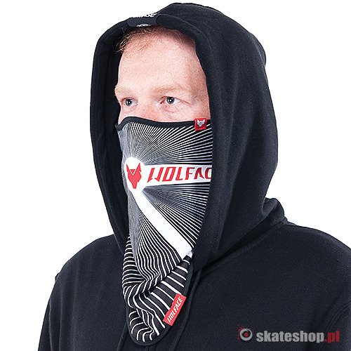 WOLFACE AIM (black/white/red) face mask