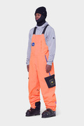 Spodnie snowboardowe 686 Exploration Bib (nasa orange black)