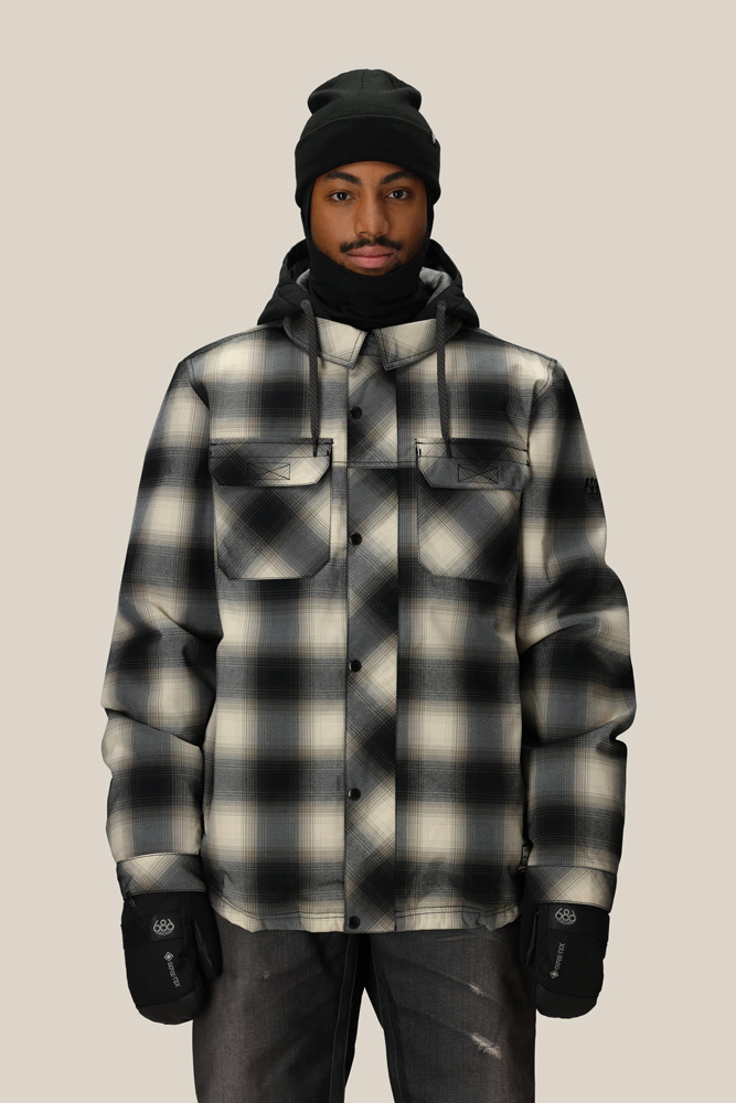 Kurtka Snowboardowa 686 Woodland Insulated (limestone plaid)