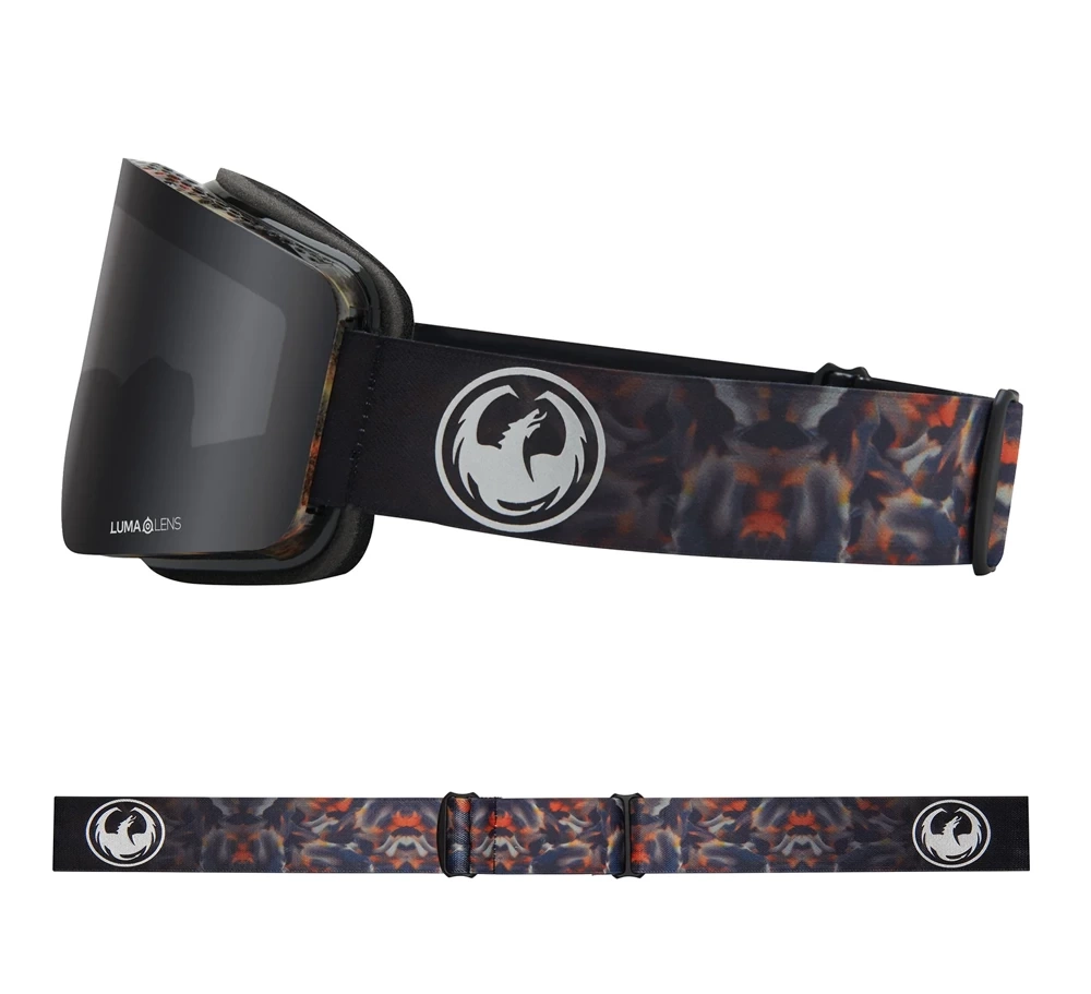 DRAGON R1 OTG Fire Leaf Dark Smoke + Amber gogles