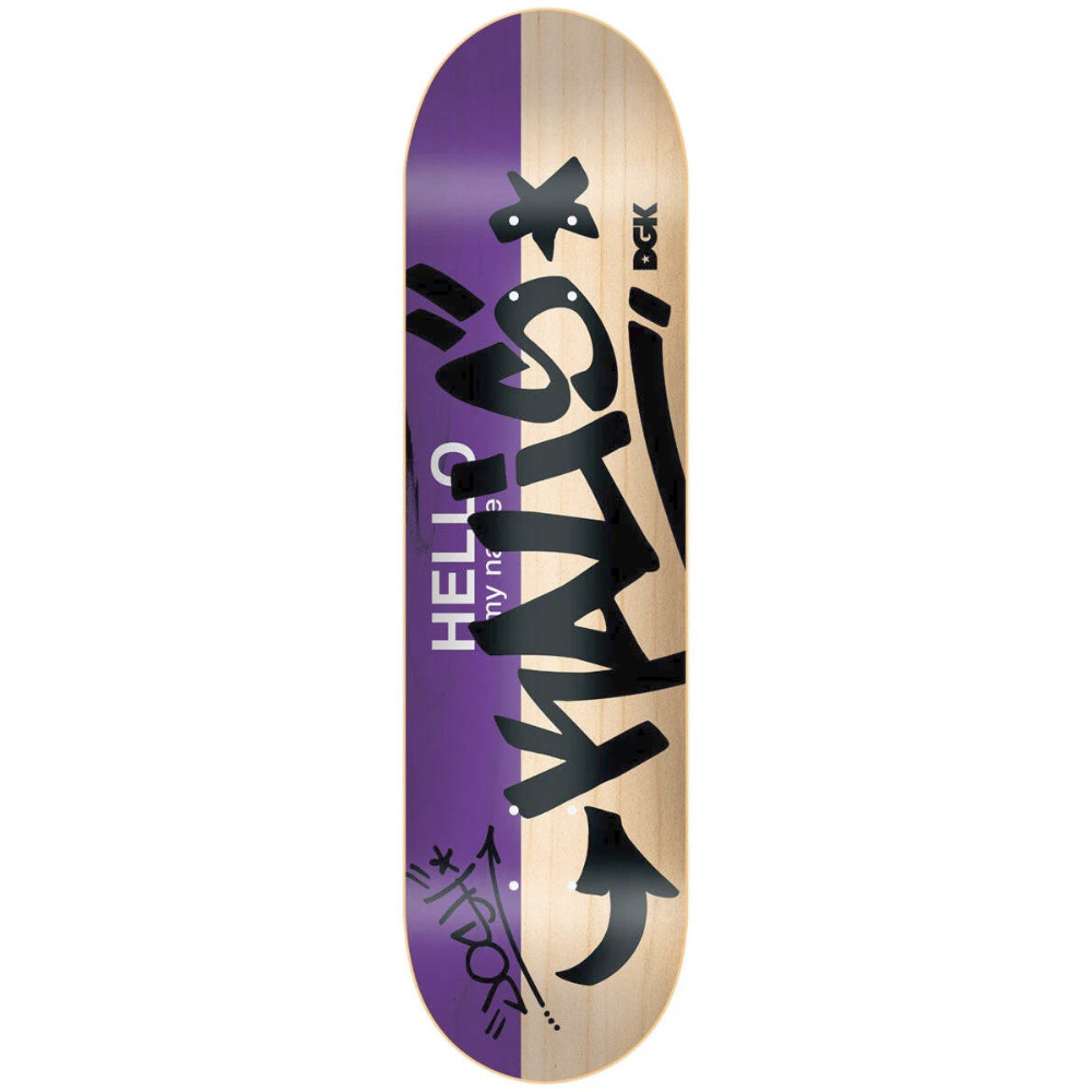 DGK Hello My Name Is Josh Kalis 8.06" deck