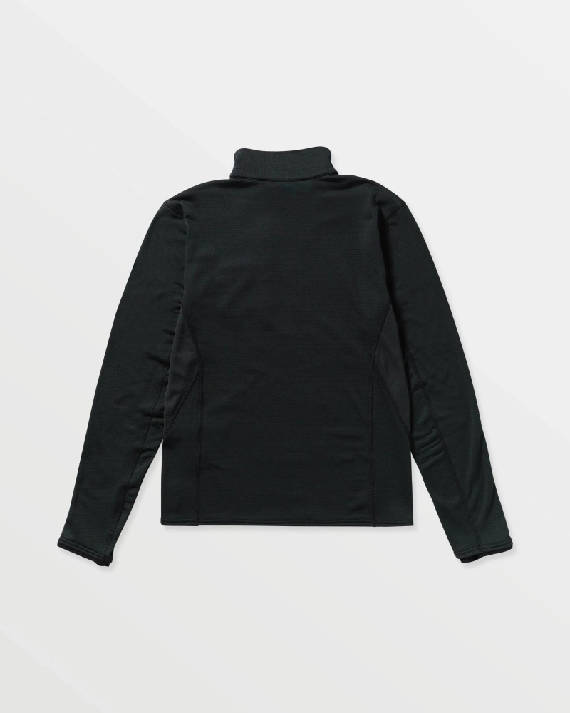 VOLCOM Gridlock Mockneck (black) fleece pullover