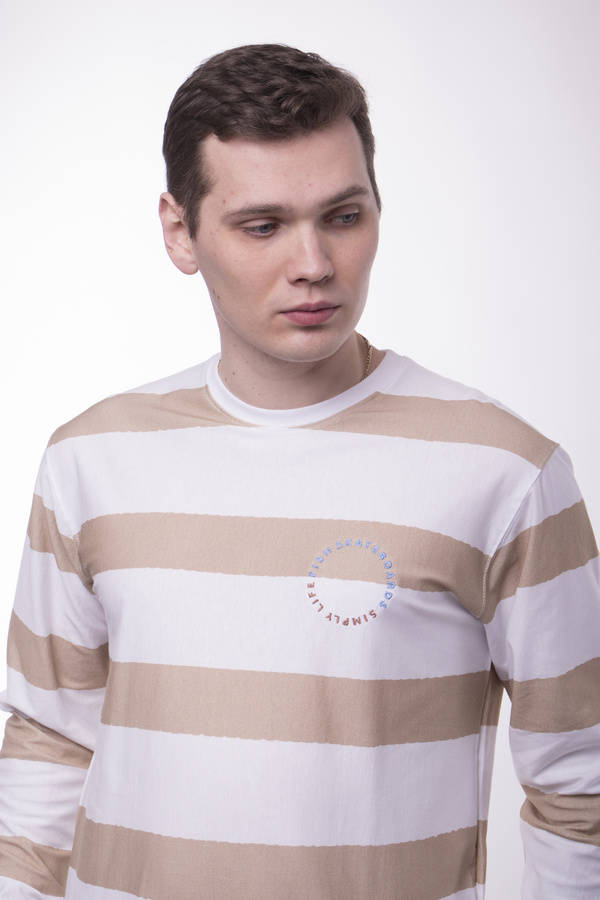 Longsleeve Men's Nervous Sp20 Sunset white / black