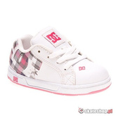 Buty DC Court Graffik SE Toddlers (white/crazy pink print) biało-różowe