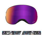 DRAGON X2 '21 Schoph Dap purple ionized + amber snow goggles