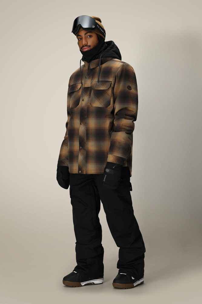 Kurtka Snowboardowa 686 Woodland Insulated (caramel plaid)