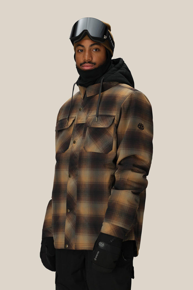 Kurtka Snowboardowa 686 Woodland Insulated (caramel plaid)