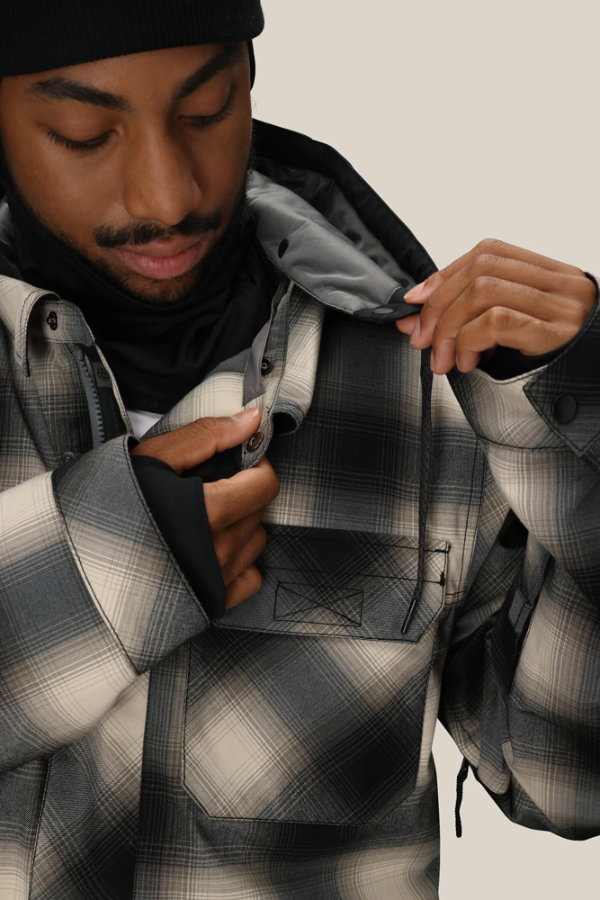 Kurtka Snowboardowa 686 Woodland Insulated (limestone plaid)