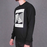 NERVOUS Triple N (black) crewneck