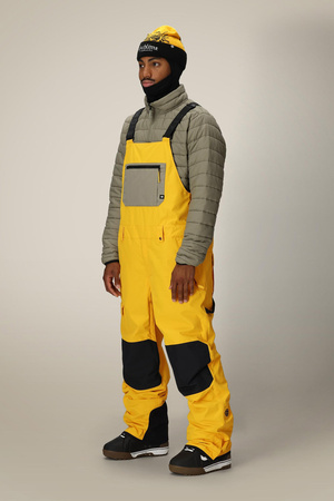 686 20K Hot Lap Shell Bib (yellow colorblock) snowboard pants