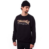 THRASHER Calligraphy (black) crewneck 