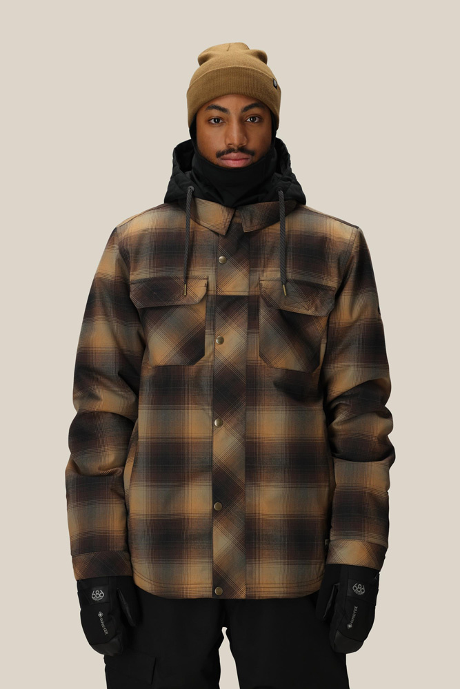 Kurtka Snowboardowa 686 Woodland Insulated (caramel plaid)