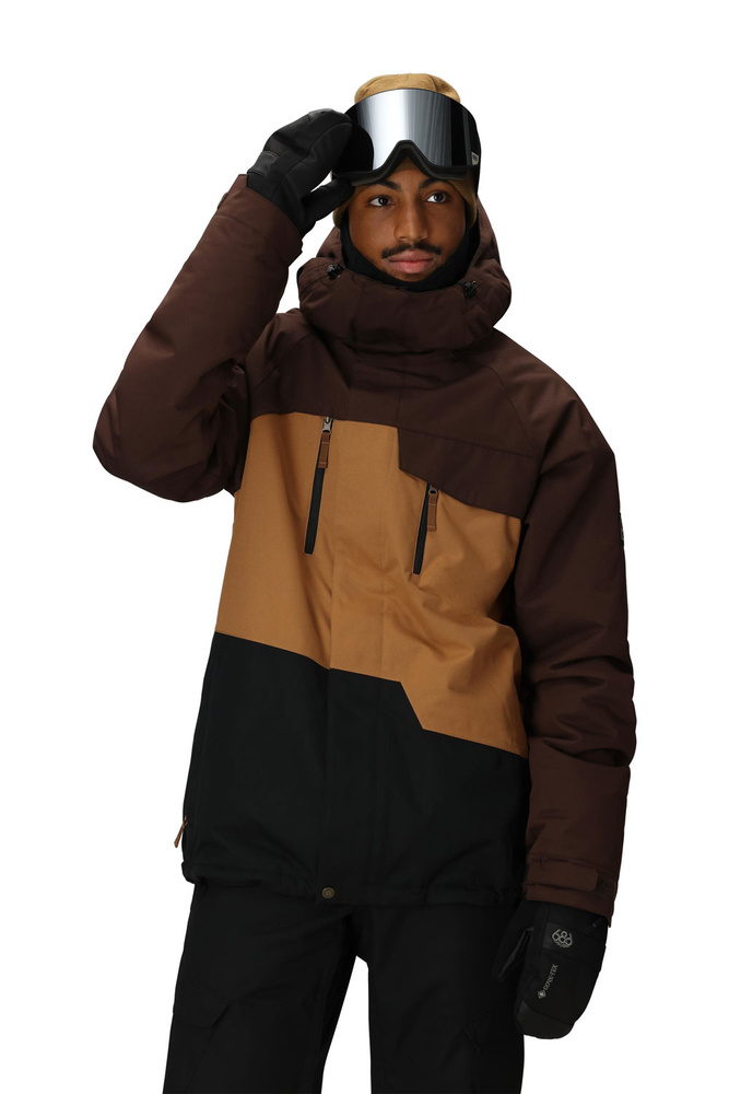 Kurtka snowboardowa 686 Geo Insulated (coffee colorblock)