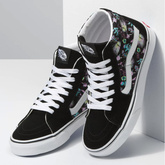 VANS Sk8 Hi (paradise floral black/true white) shoes