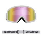 DRAGON DX3 L OTG White Lumalens Pink Ionized snow goggles