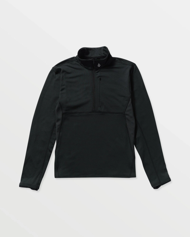 VOLCOM Gridlock Mockneck (black) fleece pullover