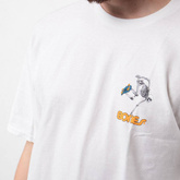 Koszulka Pp Sk8board Skel Wht