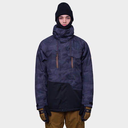 Kurtka snowboardowa 686 Geo Insulated (black camo colorblock)