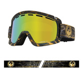 Gogle DRAGON D1 OTG '21 14 Karat gold ionized + amber