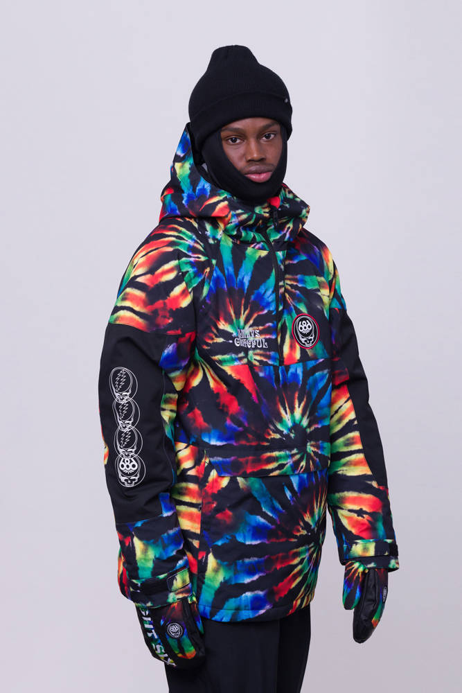 686 Renewal Insulated Anorak (grateful dead black tie dye