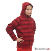 Kurtka snowboardowa SESSIONS Buckie Plaid J's (red) czerwona