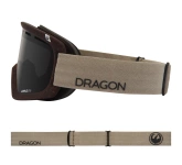 DRAGON D1 OTGRaw Light Midnight + Amber snow goggles