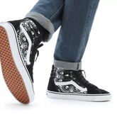 VANS Sk8 Hi (bandana black/true white) shoes
