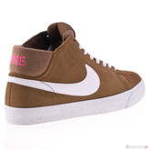 Buty NIKE Blazer Mid LR (military brown/white/pink) brązowe