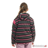 Kurtka snowboardowa DC Volt J's (black stripe) czarno-różowa 