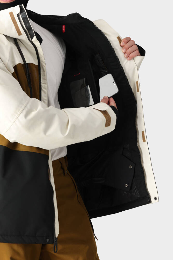 Kurtka snowboardowa 686 Geo Insulated (birch wash colorblock)