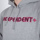 INDEPENDENT Hood Bar Cross (grey) hoodie