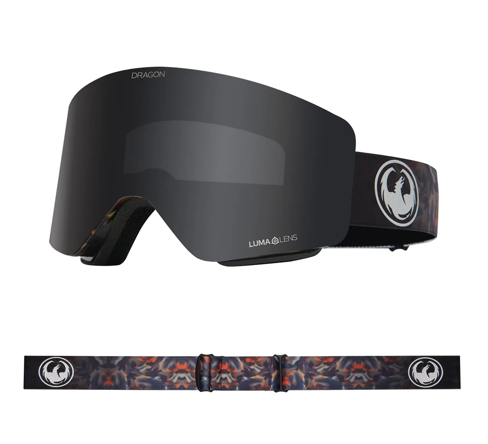 DRAGON R1 OTG Fire Leaf Dark Smoke + Amber gogles