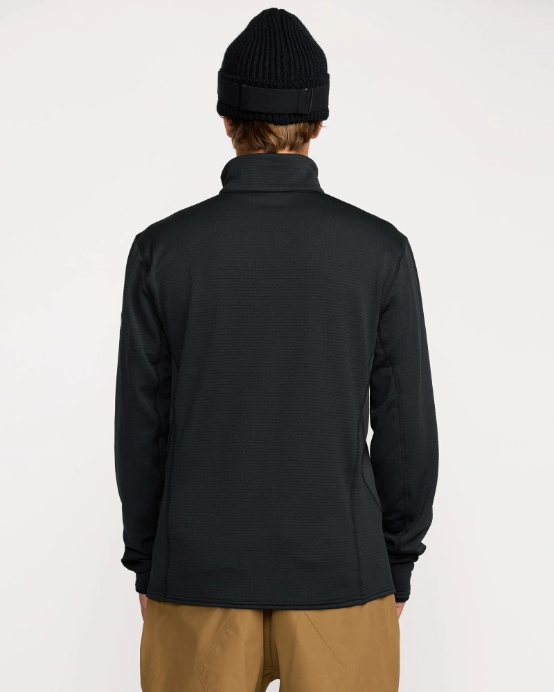 VOLCOM Gridlock Mockneck (black) fleece pullover