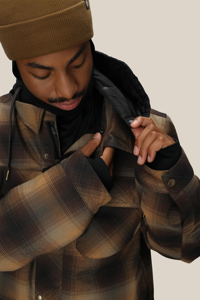 Kurtka Snowboardowa 686 Woodland Insulated (caramel plaid)