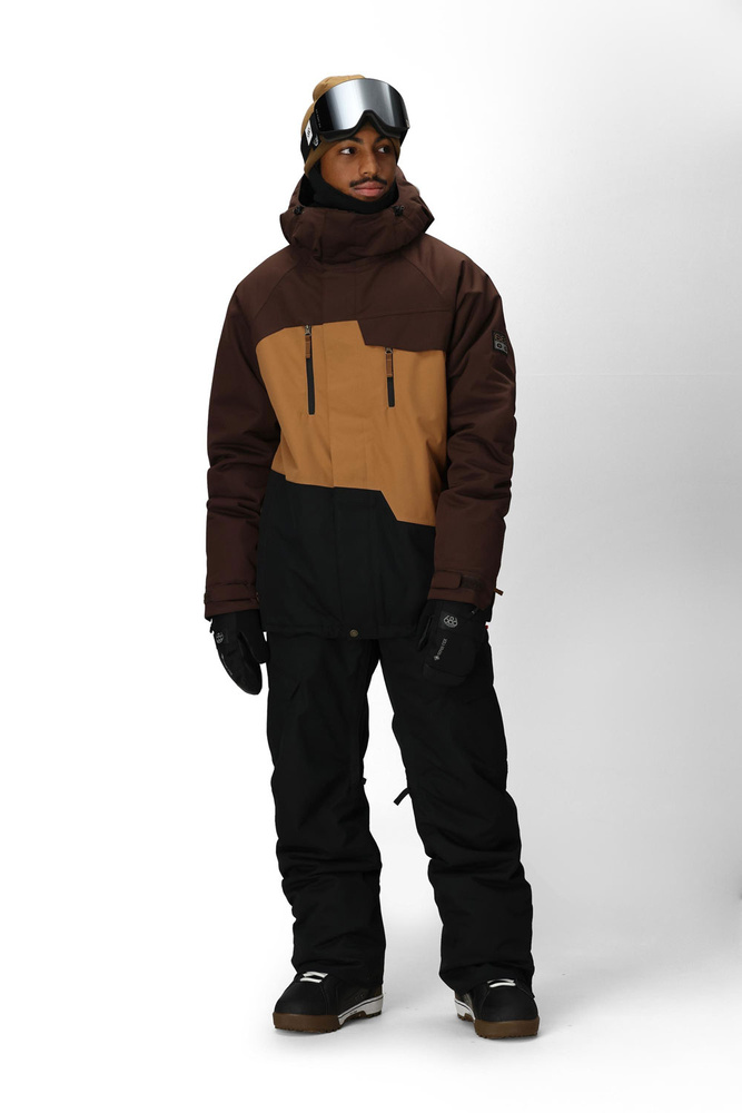 Kurtka snowboardowa 686 Geo Insulated (coffee colorblock)