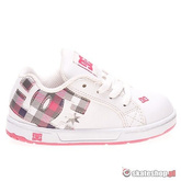 Buty DC Court Graffik SE Toddlers (white/crazy pink print) biało-różowe