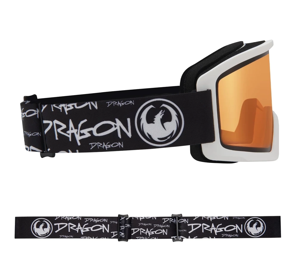 DRAGON DX3 L OTG Script Lite Lumalens Amber snow goggles