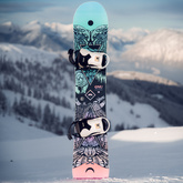 BENT METAL Stylist white snowboard bindings