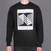NERVOUS Triple N (black) crewneck