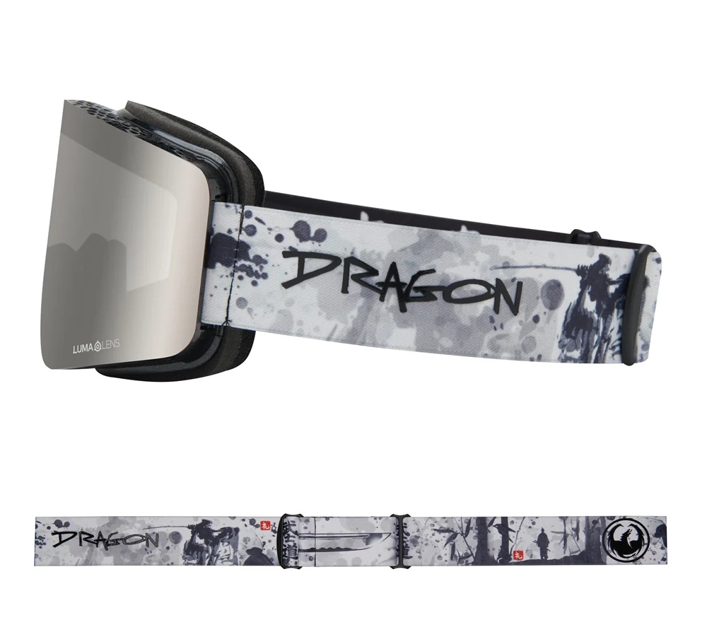 DRAGON R1 OTG Bushido Silver Ionized + Light Rose gogles