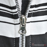 Bluza ETNIES Thunder Road (white) czarno-biała kaptur zip