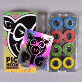 PIG WHEELS Neon ABEC 5 bearings