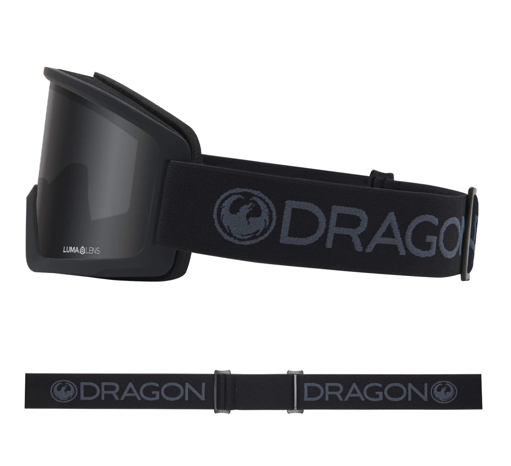DRAGON DX3 L OTG Blackout Dark Smoke snow goggles