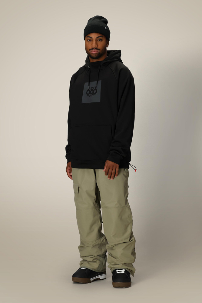 686 Bonded Fleece Pullover (black) snow hoody