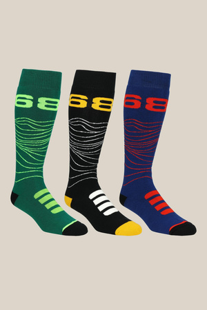 686 Topo 3-Pack snowboard socks